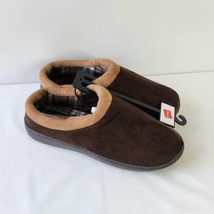 Hanes Brown Comfort Soft Memory Foam Indoor/Outdoor Slippers Men's Size Large